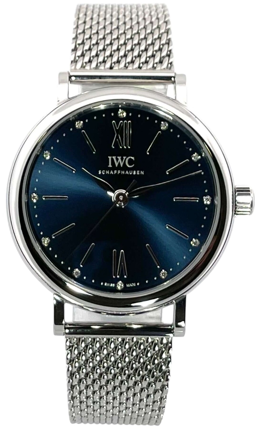 IWC Naisten kello IW357404 Portofino Sininen/Teräs Ø34 mm