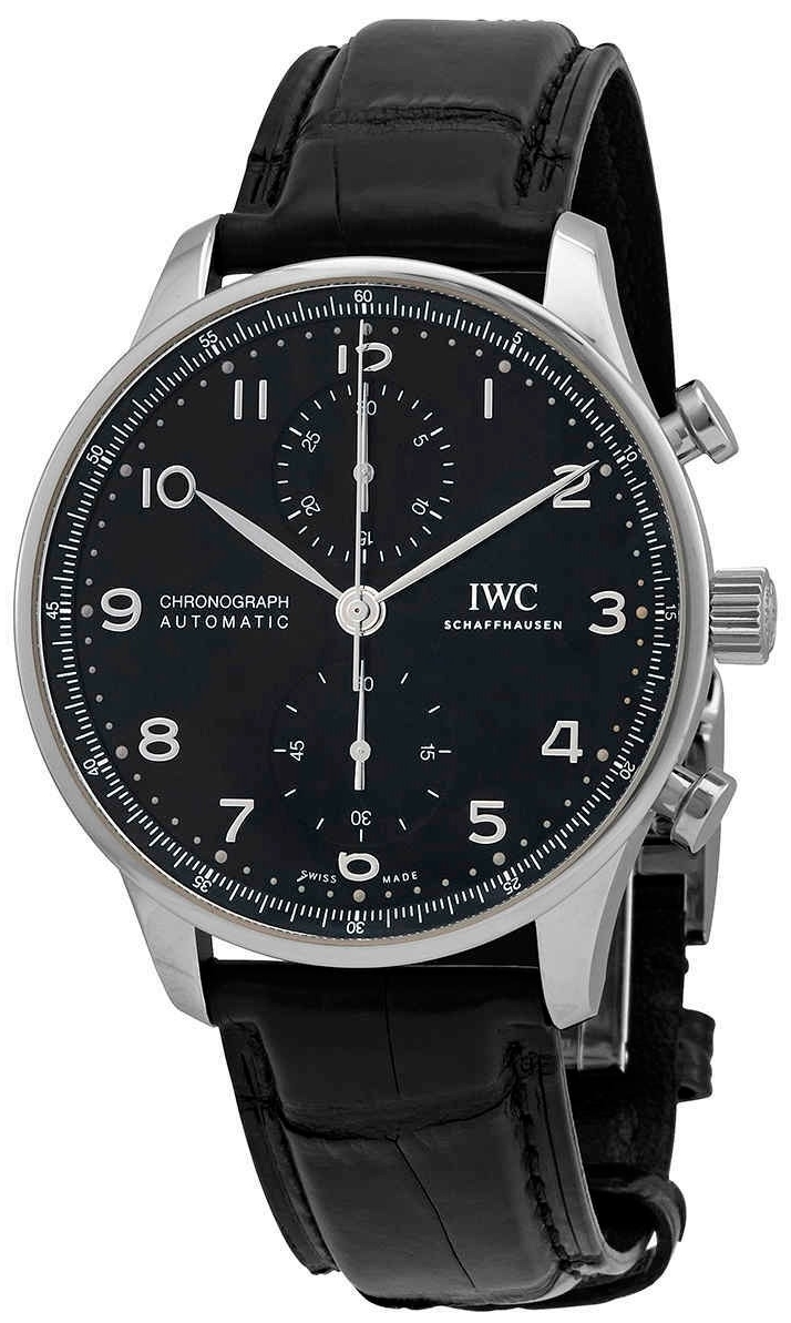 IWC Miesten kello IW371609 Portuguese Musta/Nahka Ø41 mm