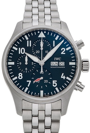 IWC Miesten kello IW378002 Pilot Harmaa/Teräs Ø43 mm