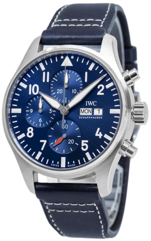 IWC Miesten kello IW378003 Pilots Sininen/Nahka Ø43 mm