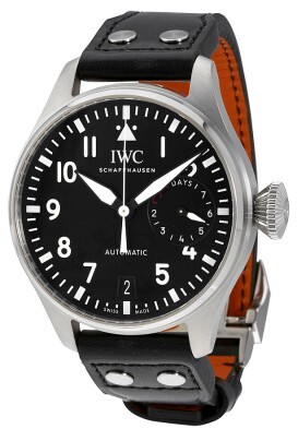 IWC Miesten kello IW501001 Pilots Musta/Nahka Ø46.2 mm