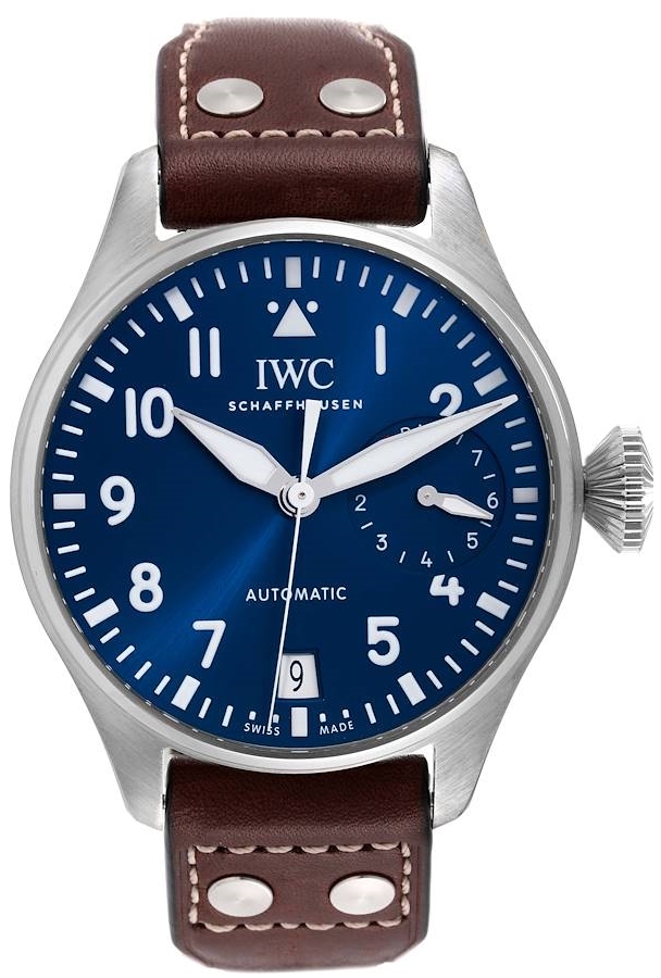 IWC Miesten kello IW501002 Pilots Sininen/Nahka Ø46.2 mm