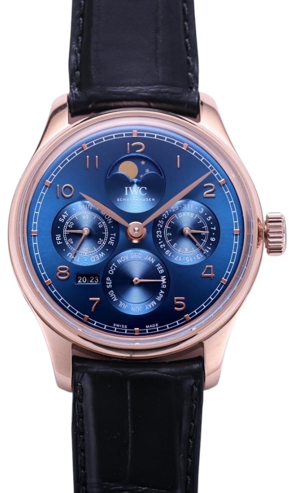 IWC Miesten kello IW503312 Portugieser Sininen/Nahka Ø44.2 mm