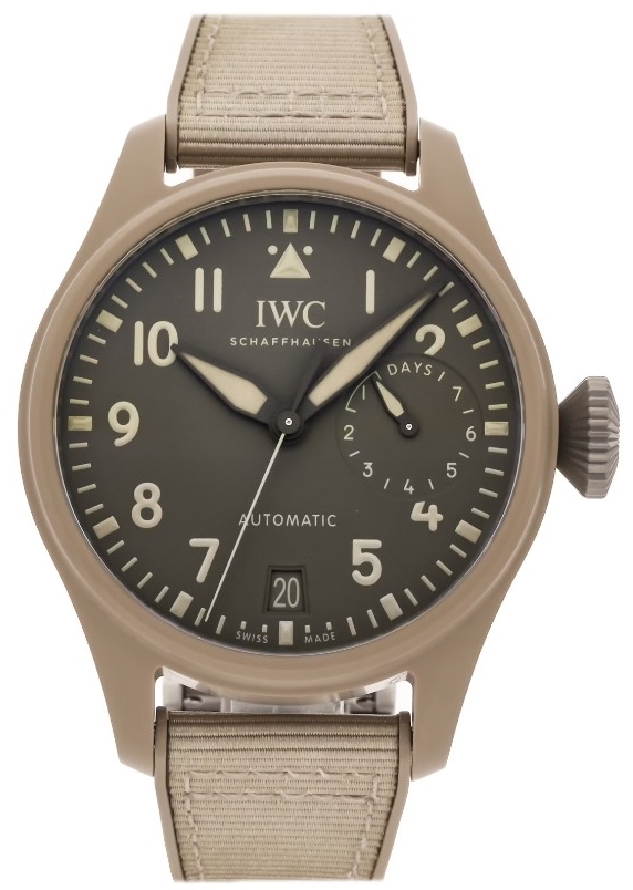 IWC Miesten kello IW506003 Big Pilot Harmaa/Nahka Ø46 mm