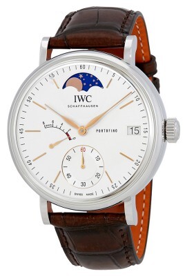 IWC Miesten kello IW516401 Portofino Hopea/Nahka Ø45 mm