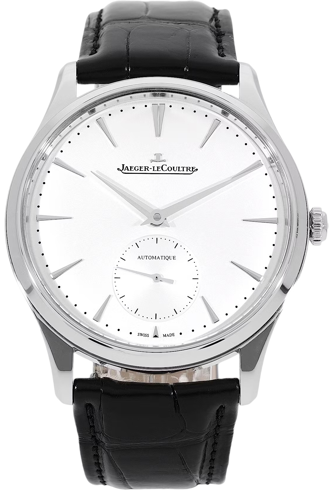 Jaeger LeCoultre Miesten kello 1218420 Master Ultra Thin Hopea/Nahka