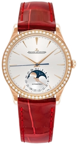 Jaeger LeCoultre Naisten kello 1242501 Master Ultra Thin Hopea/Nahka