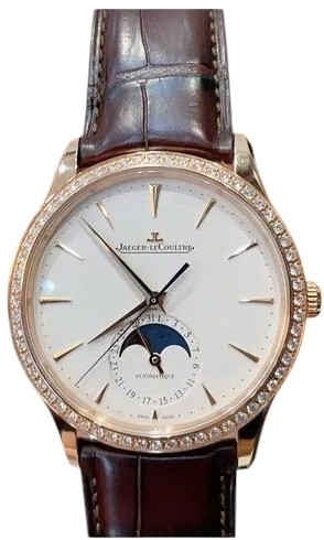 Jaeger LeCoultre Miesten kello 1362502 Master Ultra Thin Beige/Nahka