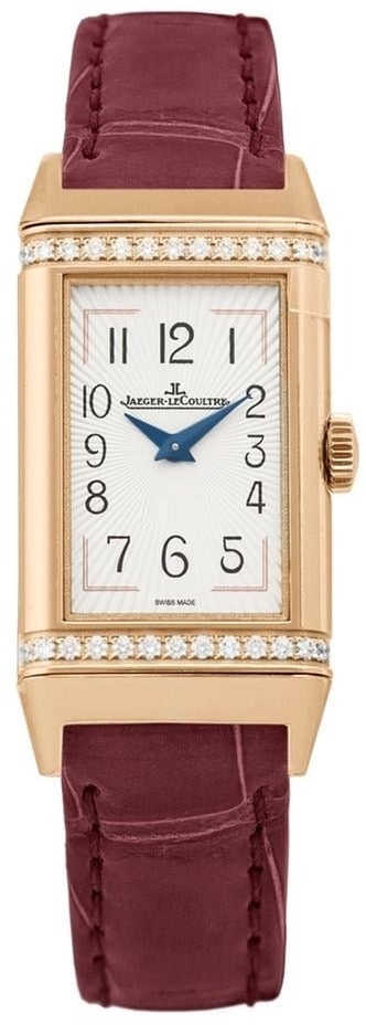 Jaeger LeCoultre Naisten kello 3342520 Reverso Hopea/Nahka