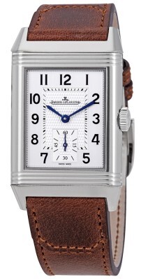 Jaeger LeCoultre Miesten kello 3858522 Reverso Classic Hopea/Nahka