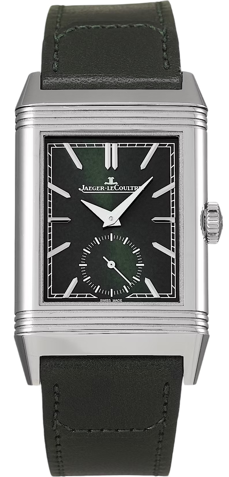 Jaeger LeCoultre Miesten kello 3978430 Reverso Tribute Vihreä/Nahka