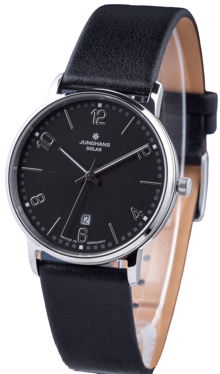 Junghans Miesten kello 14/4062.00 Milano Musta/Nahka Ø37 mm