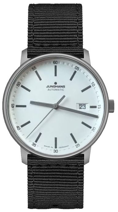 Junghans Miesten kello 27/2000.00 Titan Valkoinen/Tekstiili Ø40 mm