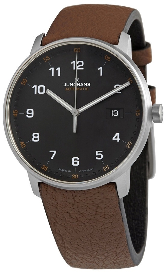 Junghans Miesten kello 27/2002.00 Titan Musta/Nahka Ø40 mm