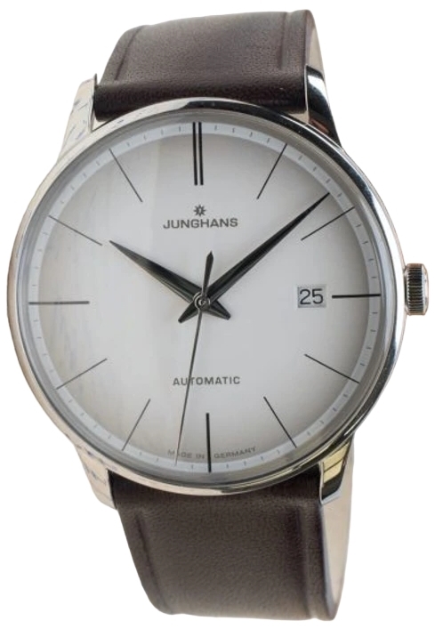 Junghans Miesten kello 27/4050.02 Meister Valkoinen/Nahka Ø38 mm