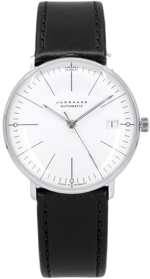 Junghans Naisten kello 27/4105.02 Max Bill Valkoinen/Nahka Ø34 mm