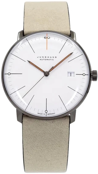 Junghans 27/4108.02 Max Bill Valkoinen/Nahka Ø38 mm