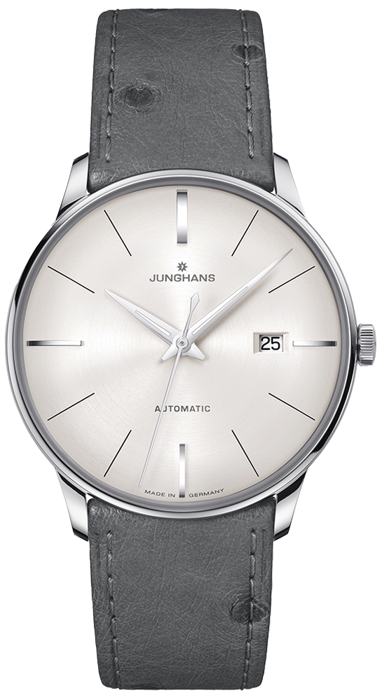 Junghans Miesten kello 27/4416.02 Meister Harmaa/Nahka Ø40.4 mm