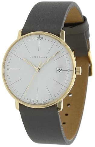 Junghans Naisten kello 47/7853.02 Max Bill Hopea/Nahka Ø32.7 mm