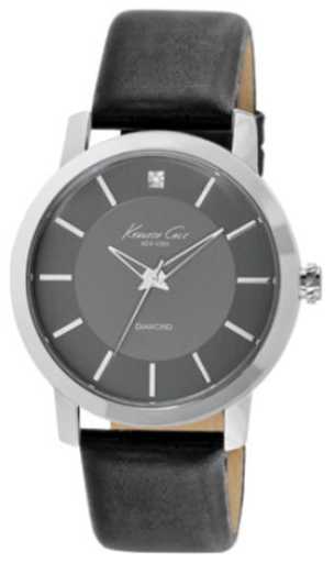 Kenneth Cole Miesten kello 10008056 Diamond Harmaa/Nahka Ø43.5 mm