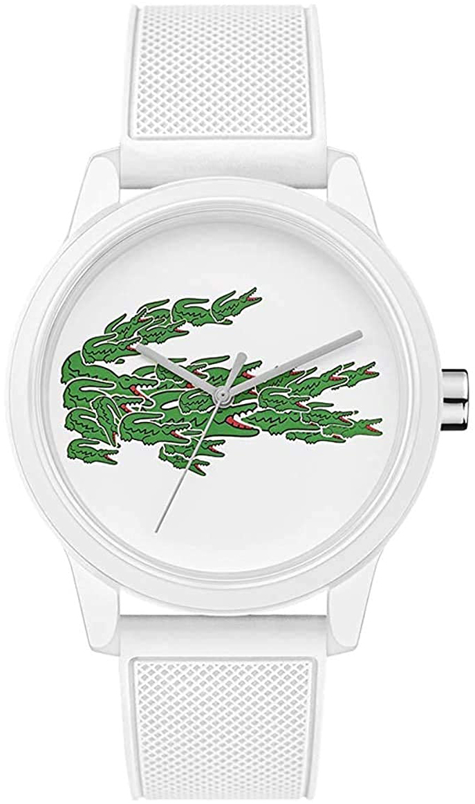 Lacoste Miesten kello 2011039 Valkoinen/Kumi Ø42 mm