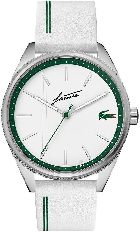 Lacoste Miesten kello 2011050 Valkoinen/Nahka Ø42 mm