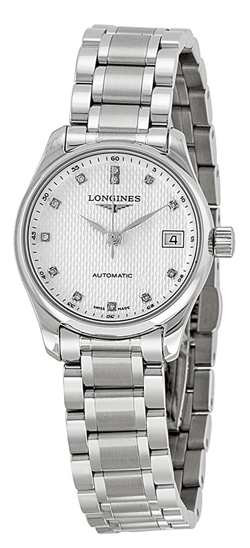 Longines Naisten kello L2.128.4.77.6 Master Hopea/Teräs Ø25.5 mm