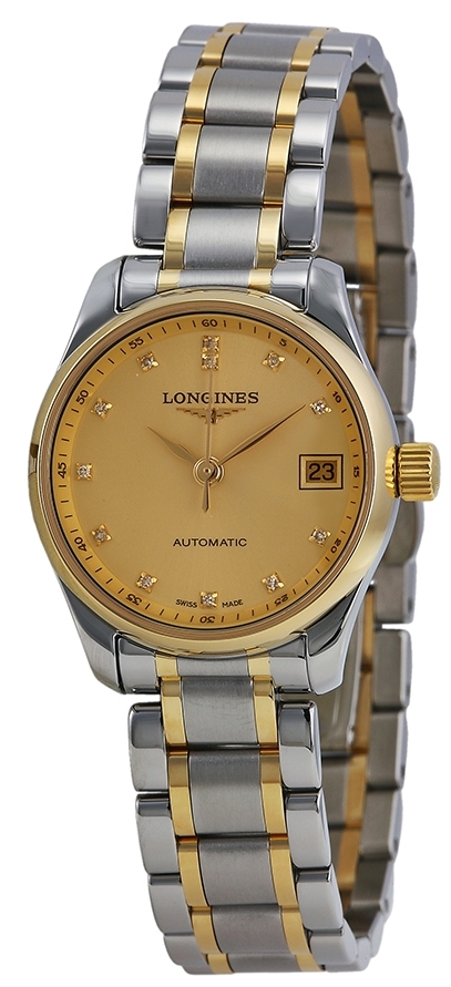 Longines Naisten kello L2.128.5.37.7 Master Samppanja/Teräs Ø25.5 mm