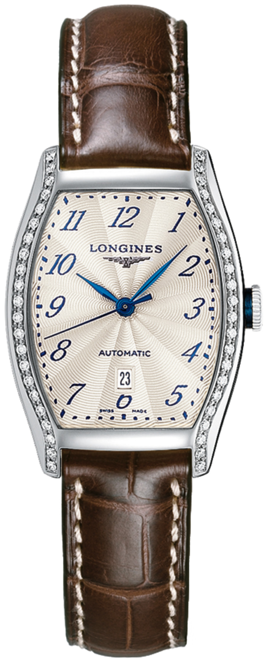 Longines Naisten kello L2.142.0.70.4 Evidenza Hopea/Nahka