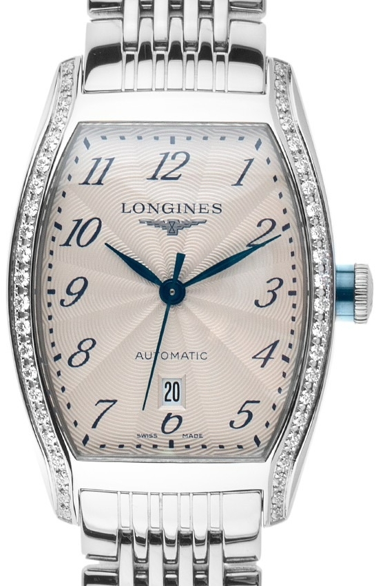 Longines Naisten kello L2.142.0.70.6 Evidenza Hopea/Teräs Ø26 mm