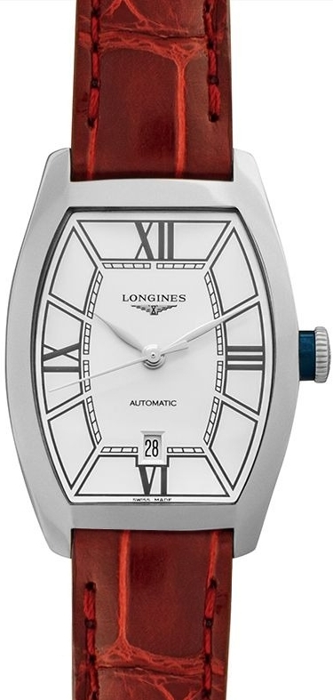 Longines Naisten kello L2.142.4.76.2 Evidenza Hopea/Nahka