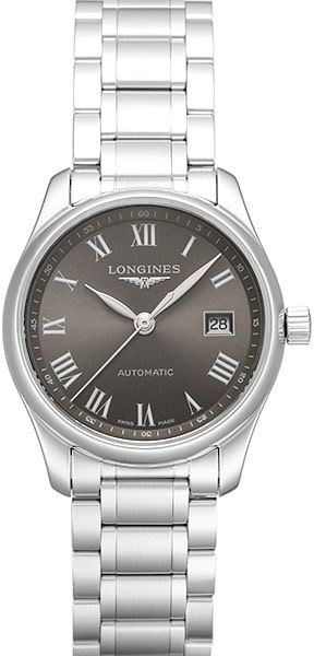 Longines Naisten kello L2.257.4.71.6 Master Harmaa/Teräs Ø29 mm