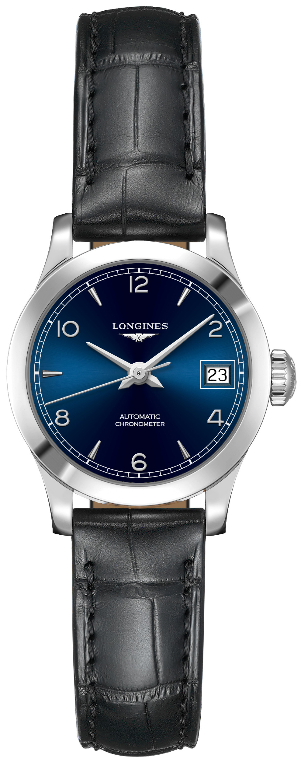 Longines Record Naisten kello L2.320.4.96.2 Sininen/Nahka Ø26 mm