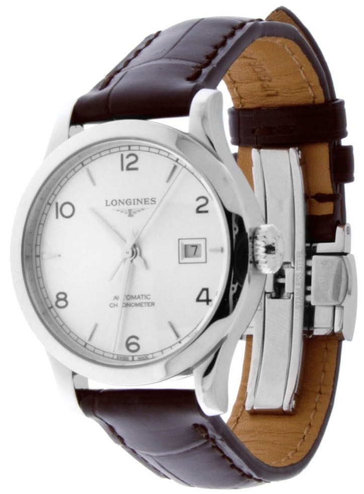 Longines Naisten kello L2.321.4.76.2 Record Hopea/Nahka Ø30 mm