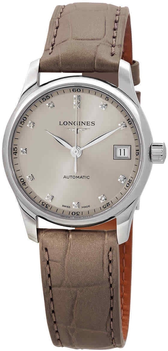 Longines Naisten kello L2.357.4.07.2 Master Beige/Nahka Ø34 mm