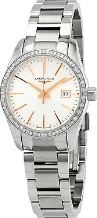 Longines Naisten kello L2.386.0.72.6 Conquest Classic Hopea/Teräs