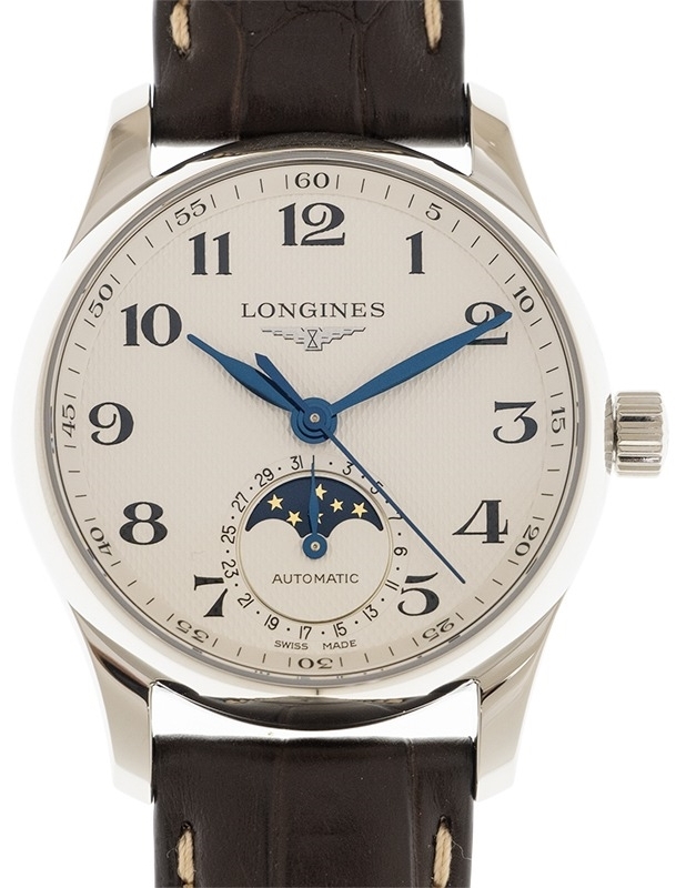 Longines Naisten kello L2.409.4.78.3 Master Valkoinen/Nahka Ø34 mm