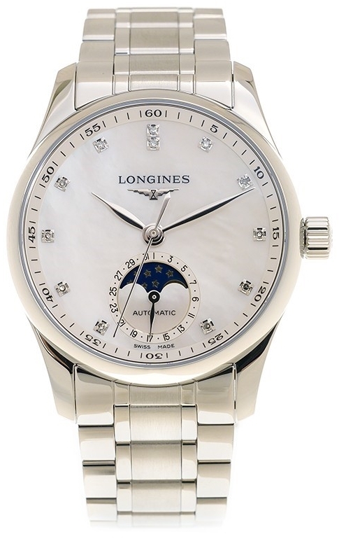 Longines Naisten kello L2.409.4.87.6 Master Valkoinen/Teräs Ø34 mm