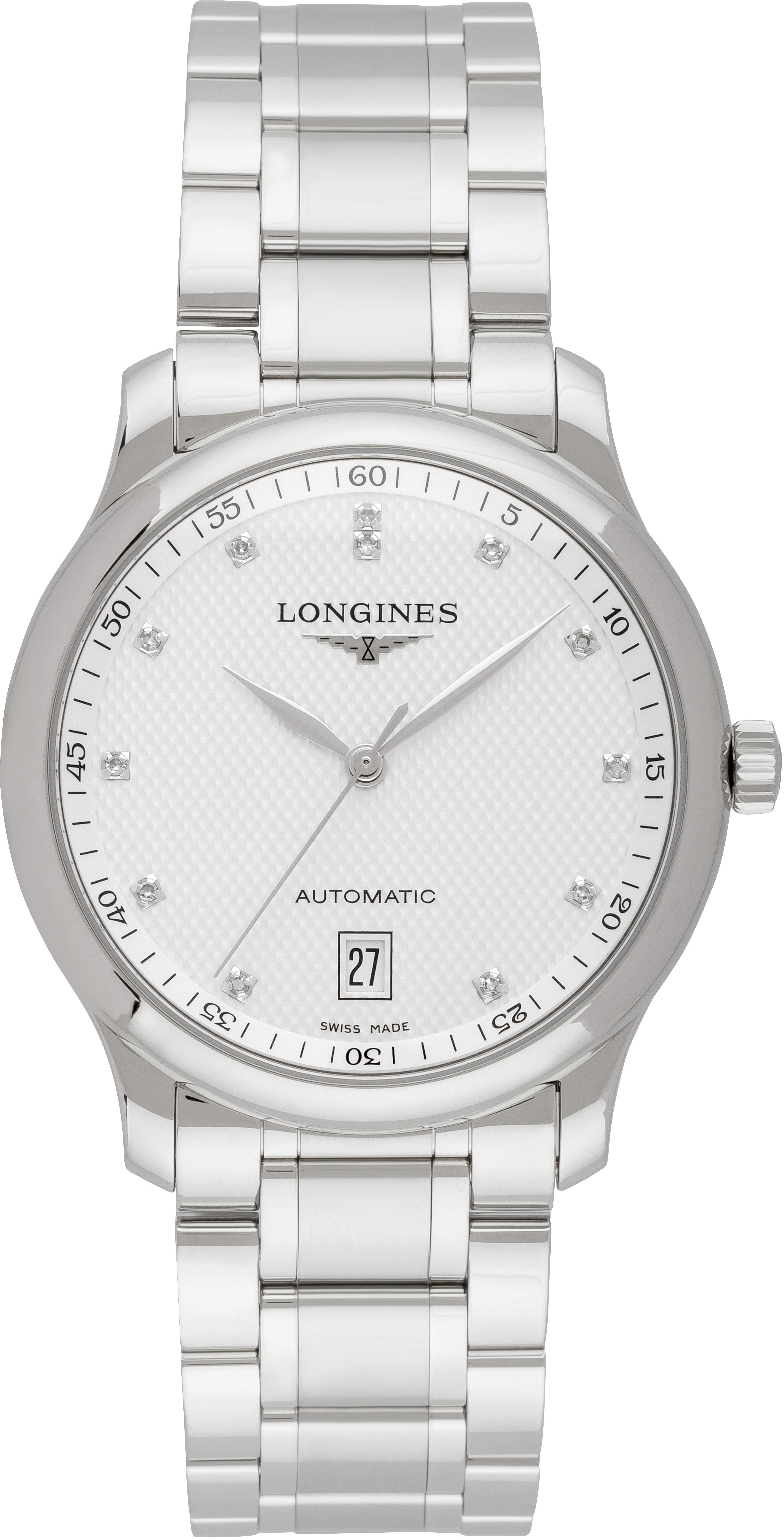 Longines Miesten kello L2.628.4.77.6 Master Hopea/Teräs Ø38.5 mm