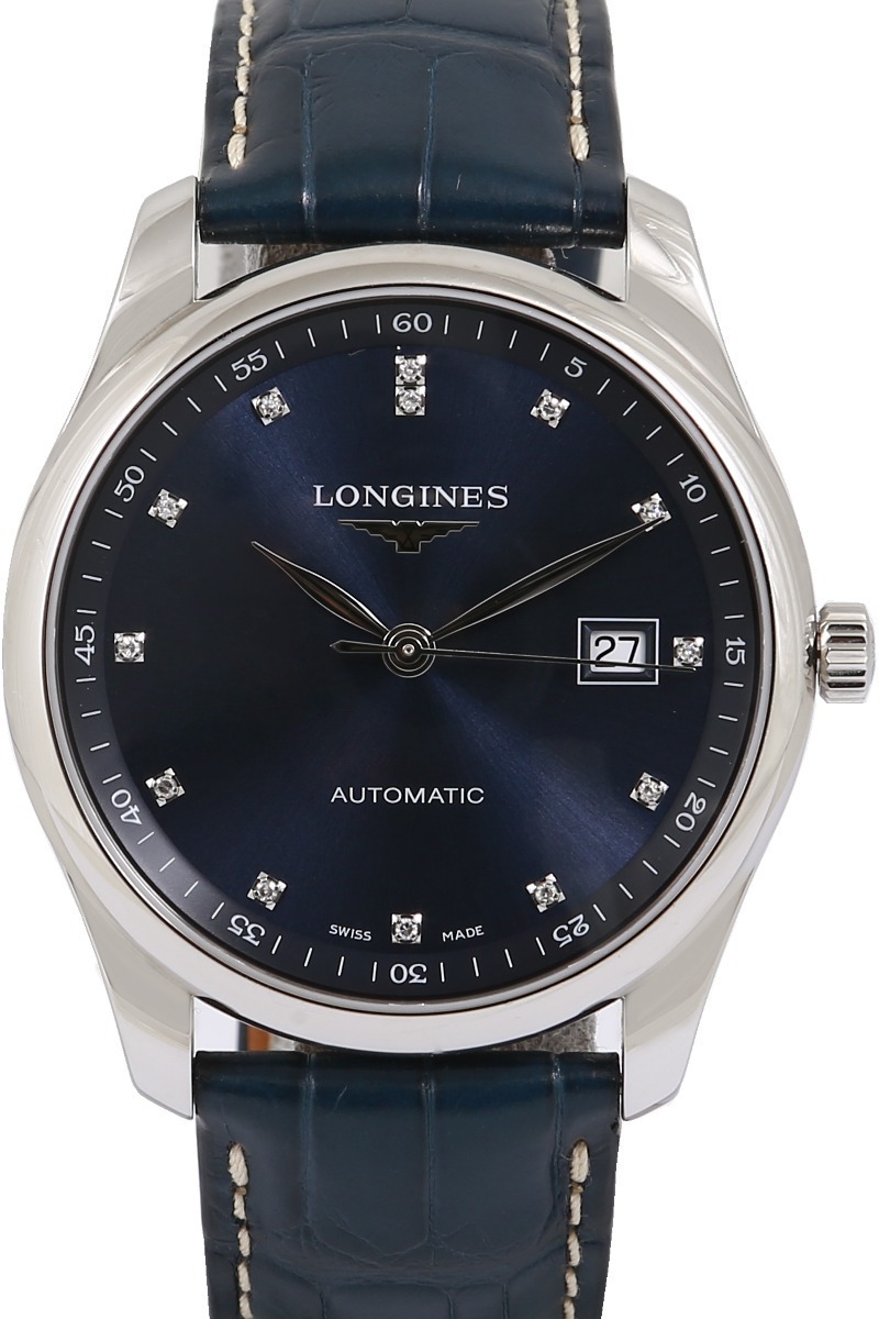 Longines Miesten kello L2.793.4.97.0 Master Sininen/Nahka Ø40 mm