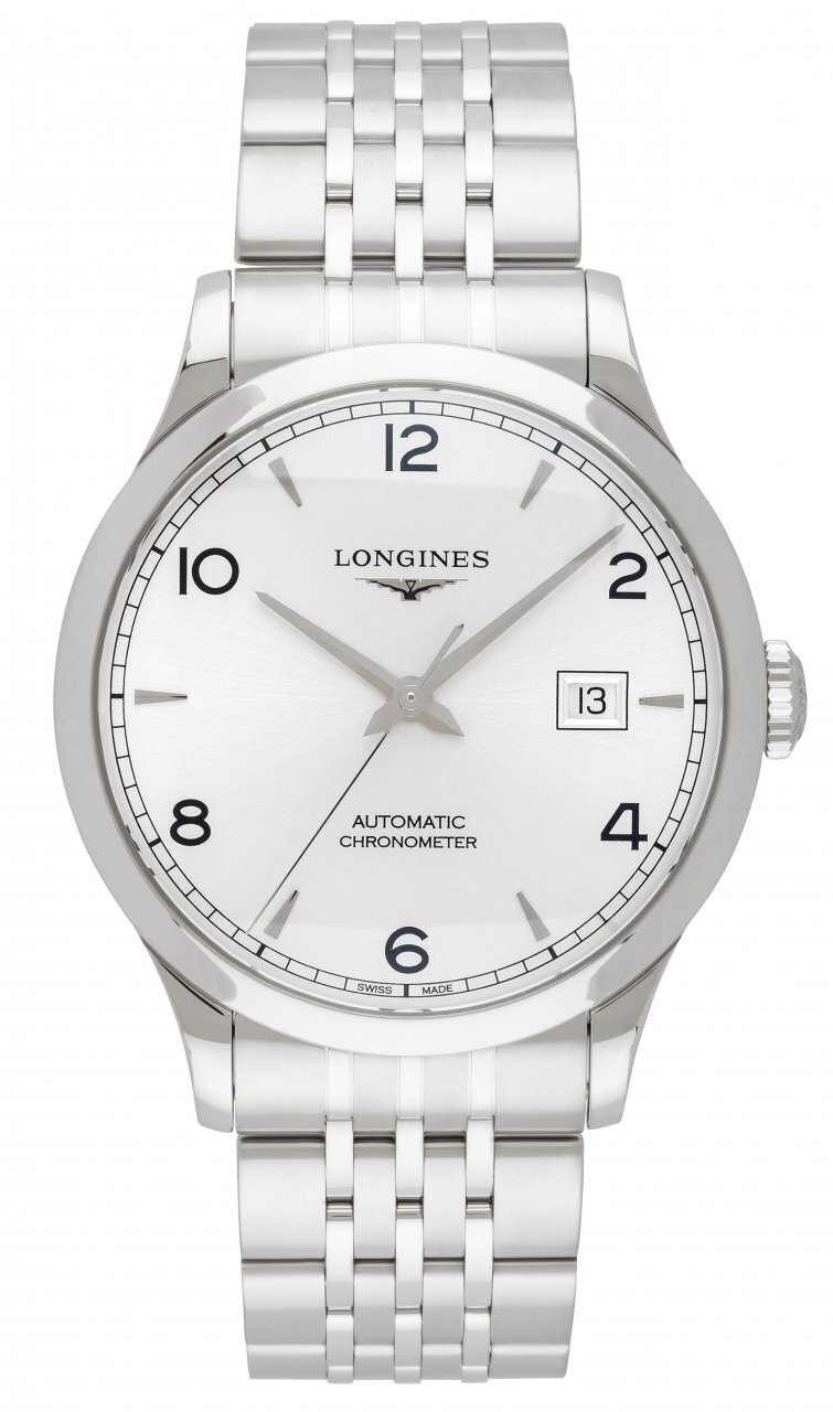 Longines Miesten kello L2.821.4.76.6 Record Hopea/Teräs Ø40 mm