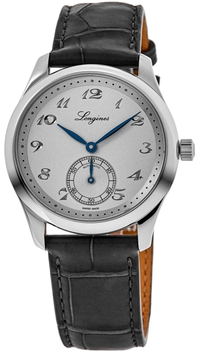 Longines Miesten kello L2.843.4.73.2 Master Collection Hopea/Nahka