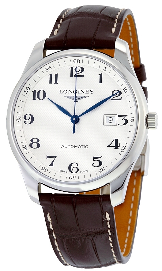 Longines Miesten kello L2.893.4.78.3 Master Hopea/Nahka Ø42 mm