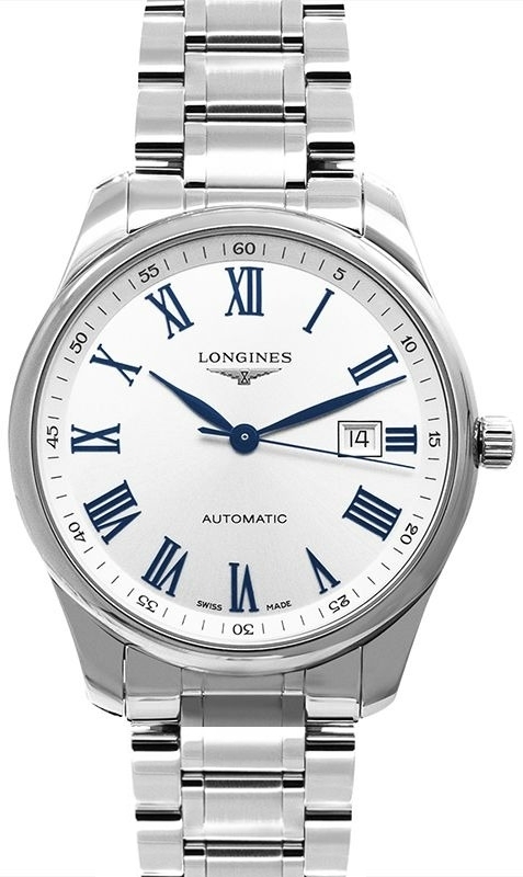 Longines Miesten kello L2.893.4.79.6 Master Hopea/Teräs Ø42 mm