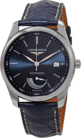 Longines Miesten kello L2.908.4.92.0 Master Sininen/Nahka Ø40 mm