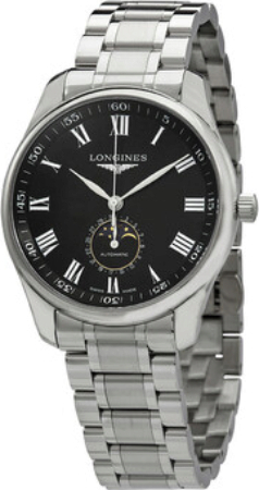 Longines Miesten kello L2.919.4.51.6 Master Musta/Teräs Ø42 mm