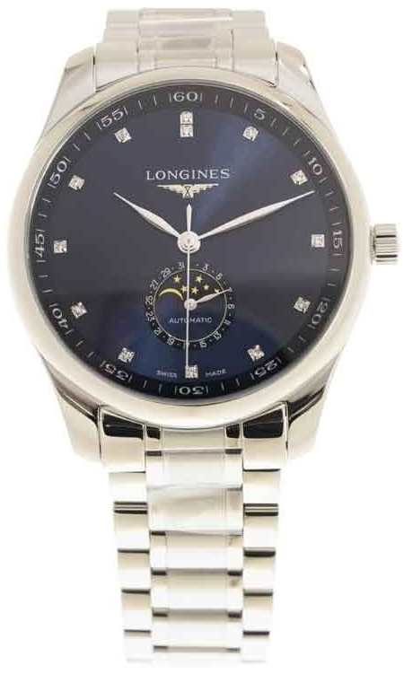 Longines Miesten kello L2.919.4.97.6 Master Sininen/Teräs Ø42 mm