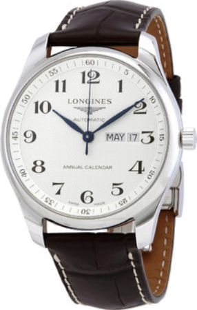 Longines Miesten kello L2.920.4.78.3 Master Hopea/Nahka Ø42 mm