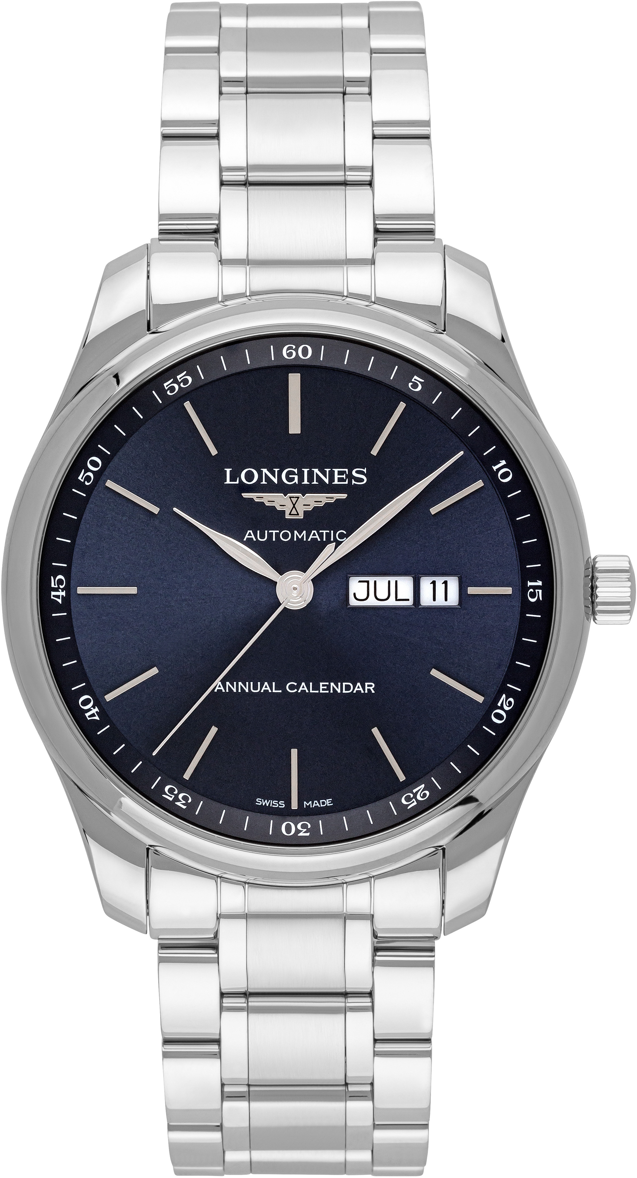 Longines Miesten kello L2.920.4.92.6 Master Sininen/Teräs Ø42 mm