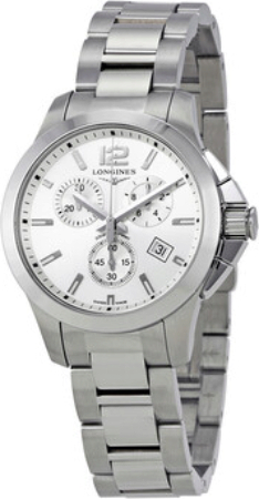 Longines Naisten kello L3.379.4.76.6 Conquest Ladies Hopea/Teräs
